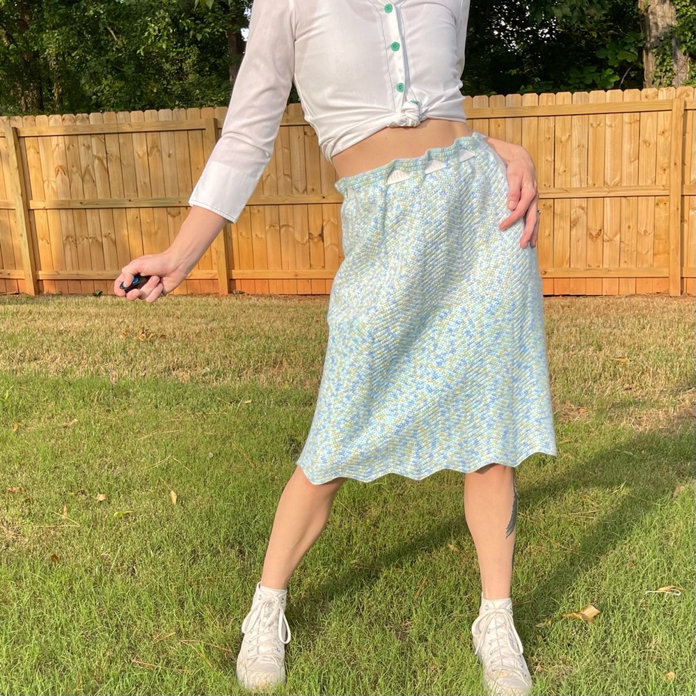 Handmade knit skirt
